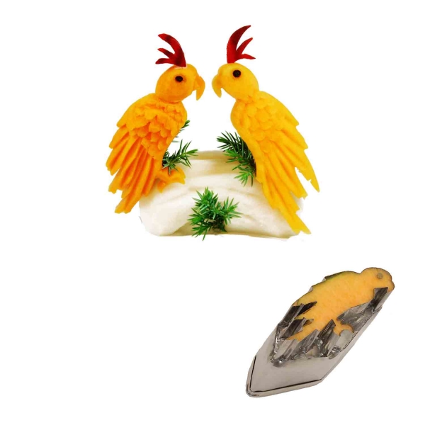 Ausstecher Papagei
